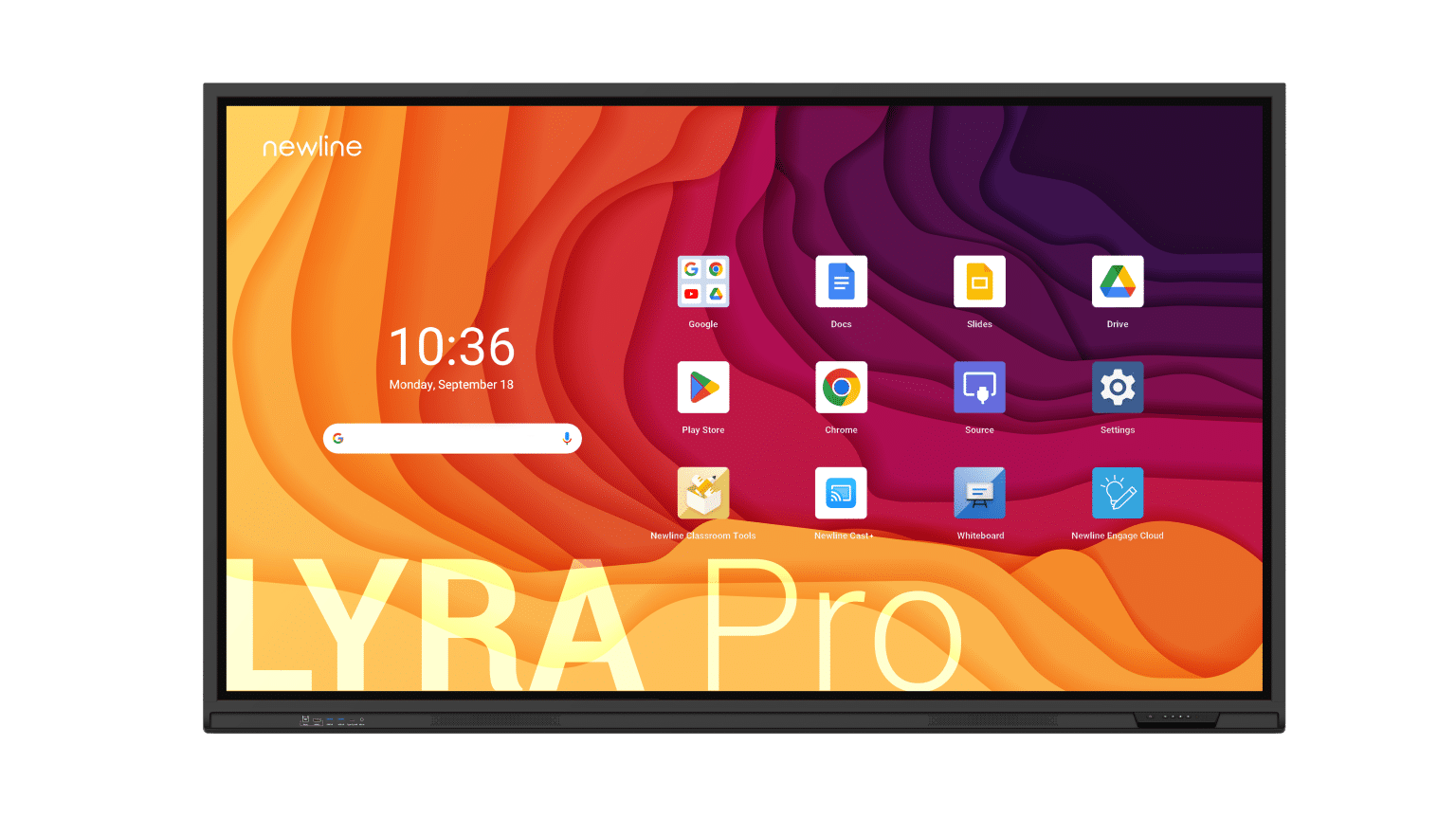 Newline Lyra Pro mit 4K-Touchdisplay und Google-Apps