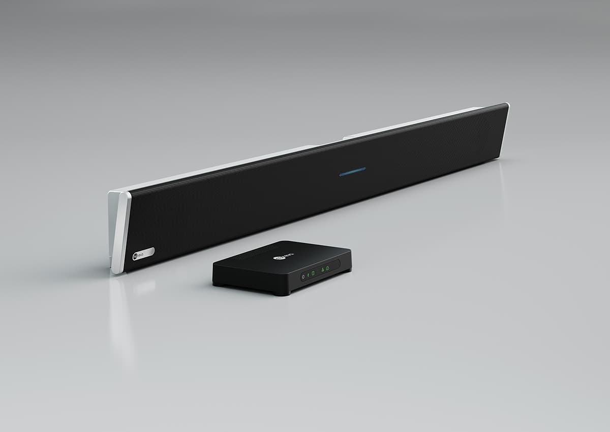 Nureva HDL310 mit Mikrofon- und Lautsprecherleiste sowie Connect Module